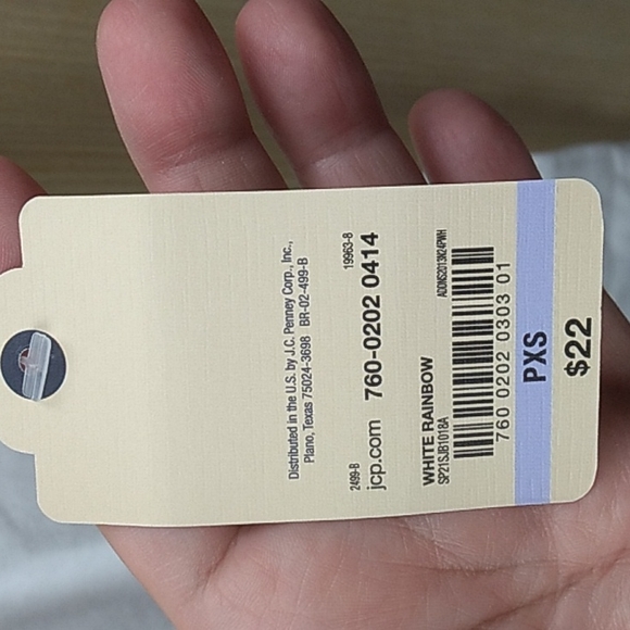 St John's Bay Women's Petite XS White t-shirt w Rainbow Were in this Together - Picture 3 of 6